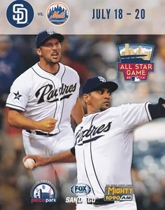 Huston Street Tyson Ross July 18-20 2014 Padres vs Mets Game Program Roster Card - Picture 1 of 24