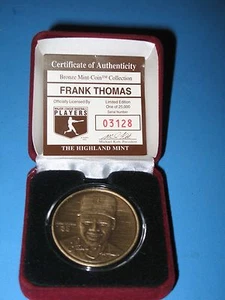 FRANK THOMAS - HIGHLAND MINT BRONZE MÜNZE - NUMMERIERT MIT ZERTIFIKAT  - Bild 1 von 5