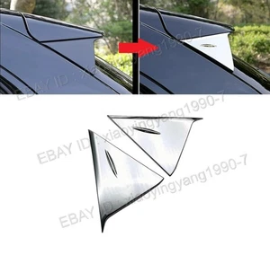 Rear Window Side Spoiler Cover Trim For 2021-2025 Toyota Yaris Cross Chrome ABS - Picture 1 of 3