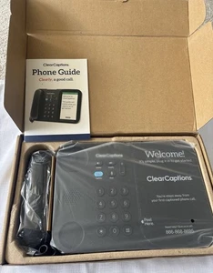 Telefono didascalie trasparenti per ipoacusia amplificata didascalia nuovo - Foto 1 di 4