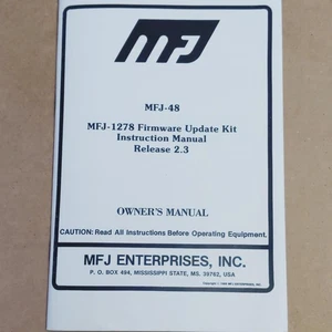 MFJ-48, MFJ-1278 Firmware Upgrade Bedienungsanleitung - Bild 1 von 2