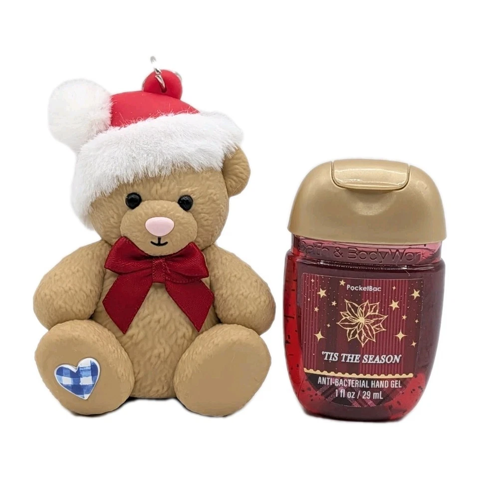Bath & Body Works 格子泰迪熊 Pocketbac 消毒器支架 全新 2025 — 第 1/1 张图片