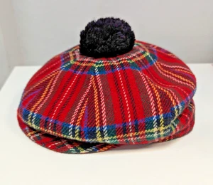 Hector Russell Tartan Flat Cap Hat Scottish Vintage - RSPCA NW London - Picture 1 of 12