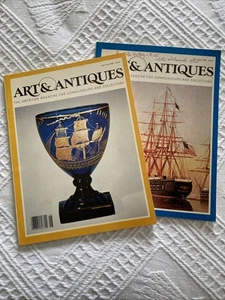 Lot 2 1980 ART & ANTIQUES Magazine Luminist Vision John Henry Belter FREE SHIP - Foto 1 di 14