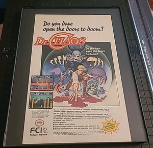 Dr. Choas Nintendo Video Game 1990s Print Ad Framed 8.5X11 Wall Art - Picture 1 of 1