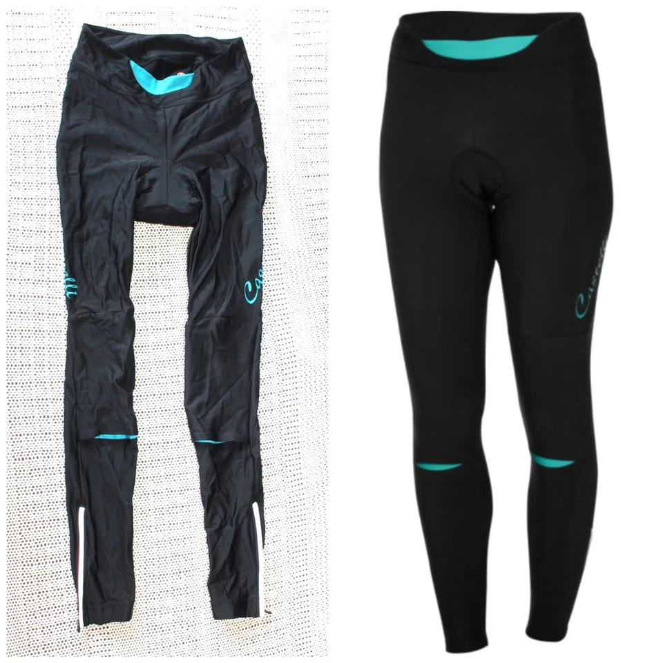 Pantalones de ciclismo Castelli Chic ajustados para mujer negros legging acolchado XL exterior Foto 1 de 4