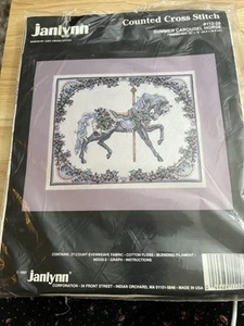 Unused Janlynn Summer Carousel Horse Kit. Vintage from 1991 112-28 - Picture 1 of 6