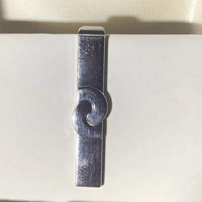 Clip de barra de corbata Swank tono plata para hombre joyería inmobiliaria Foto 1 de 3