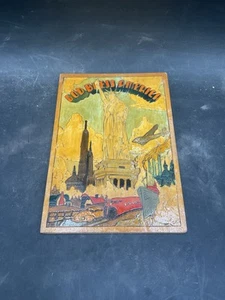 God Bless America 1942 SIGNED Sculpted Painted Wood Plaque WWII Americana - Picture 1 of 10