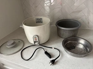 Zojirushi 6-Cup Rice Cooker Steamer Model NHS-10 Good Used Condition - Imagen 1 de 9