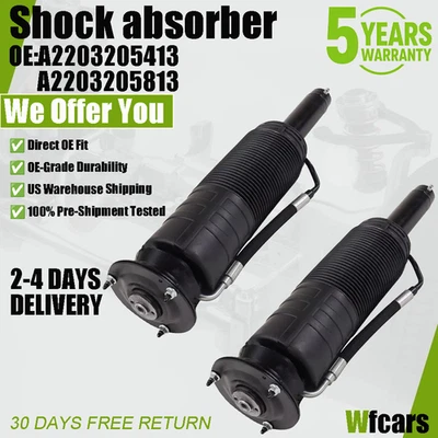 2x Amortiguadores hidráulicos ABC delanteros para Mercedes W220 C215 CL500 CL600 S500 5,5 L Foto 1 de 4