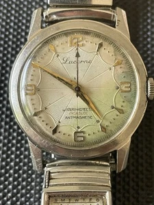 1950’s Lucerne Mens Watch GIRARD - PERREGAUX 46EU 17J Movement ‘72 Band Calendar - Picture 1 of 10