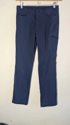 Pantalones Eddie Bauer para mujer 6 azul marino nailon spandex elásticos al aire libre senderismo carga Gorp Foto 1 de 4
