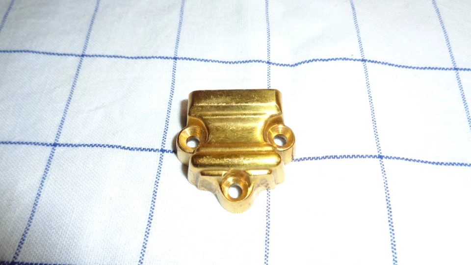 ELEMENT DE CREMONE LAITON 1960 - GACHE - EMPIRE - POUR BARRE DE 16 mm - C 95 - Photo 1/4