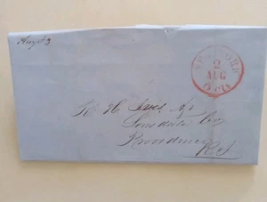 S15# Old 1847 Stampless Cover / Formal Merchant Letter - Picture 1 of 4