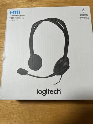 Logitech H111 Wired Headset Black, Graphite, Stereo, 7.71 Feet - Image 1 of 4
