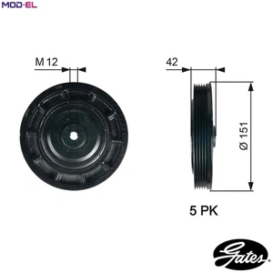 BELT PULLEY CRANKSHAFT TVD1116 FOR RENAULT LAGUNA/II/Grandtour/Sport/Tourer 1.9L - Picture 1 of 9