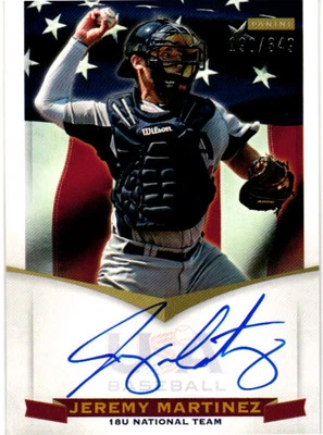 2012 Panini USA Baseball #JM Jeremy Martinez 18U National Team Signatures #/349 - Image 1 of 2