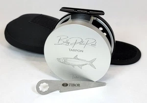 Tibor Billy Pate Tarpon Fly Reel w/Tarpon Engraving - Left Hand - FREE FLY LINE - Picture 1 of 5