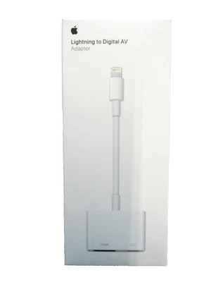 GENUINE Original Apple Lightning To Digital AV Adapter MW2P3AM/A A1438 White - Image 1 of 3