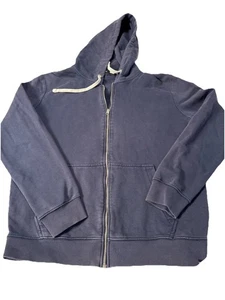 Super Dry Men's Navy Blue Jacket XL Washed Out Faded - Picture 1 of 19