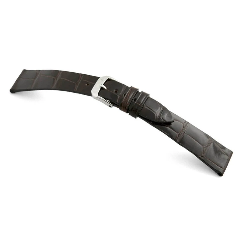 Genuine Alligator Watch Band | Mocha | Basel | For Patek Philippe - Image 1 of 1