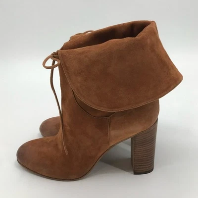 Botas Free People Mila Marrón Gamuza Tacón Plegable Mujer 40 Foto 1 de 4