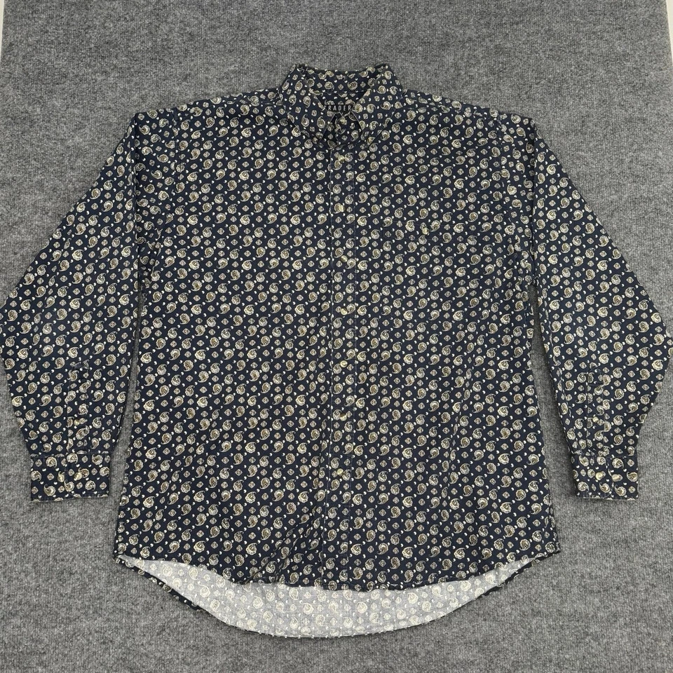Vintage Trader Bay Men’s Paisley Oxford Button Down Shirt XLT - Image 1 of 4