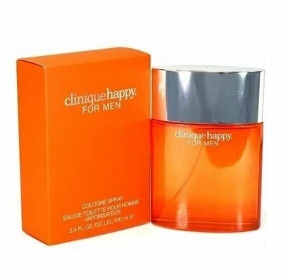 CLINIQUE HAPPY For Men 3.4 oz EDT Men's Cologne Spray 3.3 100ml NIB - Image 1 of 2