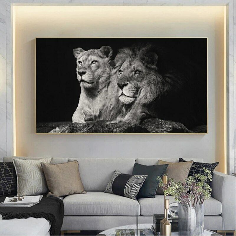 LIONS HOME 3501 Photo Picture Poster Print Art A0 A1 A2 A3 A4 Animal Poster 