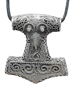 Thorshammer Schonenhammer Thor Hammer Rabe Silber 925 Mjölnir Anhänger Nr. 150 - Bild 1 von 7