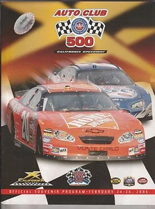 AUTO CLUB 500 CALIFORNIA SPEEDWAY 2006 PROGRAM - Picture 1 of 2