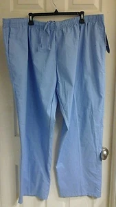 Carol's Scrubs Pants, women's plus size 3X (24-26) blue scrubs elastic waist NWT - Picture 1 of 4