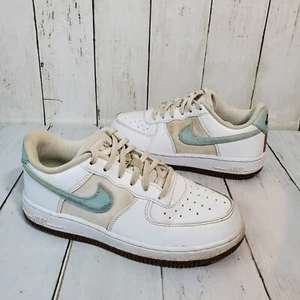 NIKE AIR FORCE 1 LV8 (PS) WHITE-OBSIDIAN BLUE-WHITE-BLACK SZ 2Y [CZ2662-100] - Picture 1 of 12