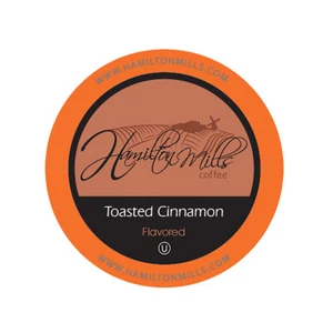 Cápsulas de café con sabor a canela tostada Hamilton Mills, compatible Keurig 2,0,40 quilates - Imagen 1 de 10