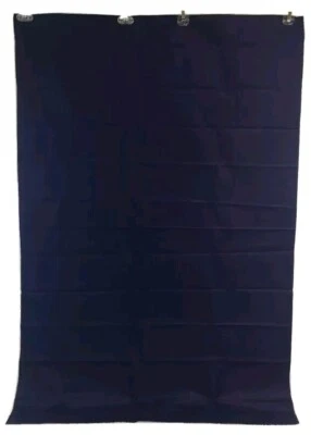 Sewing Fabric Material 44" X 30" Navy Blue Shiny & Matte Sides Craft Project - Image 1 of 3