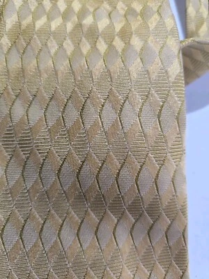 Alfani 男式领带金色几何经典宽 — 第 1/3 张图片