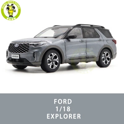 1/18 Ford EXPLORER 2023 Gray Diecast Model Car Toys Gifts For Friends Father - Image 1 of 4