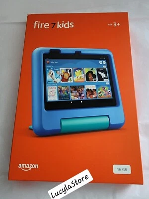 Amazon Fire 7 Kids tablet ages 3-7 BLUE kids tablet 7" 16GB 10hrs battery - Image 1 of 4