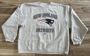 Gr. XXL - Vintage Y2K New England Patriots grau Sweatshirt Reebok - Bild 1 von 7
