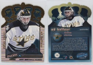 1999-00 Pacific Gold Crown Die-Cuts Ed Belfour #13 HOF
