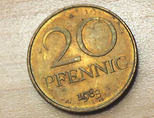 1983 Germany 20 Pfennig Democratic Republic 20 Pfennig - Picture 1 of 2