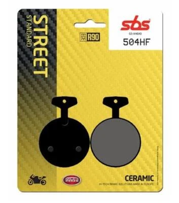 Pastillas de freno delanteras de cerámica orgánica SBS 504 HF para Yamaha TX 750 1973-1976 Foto 1 de 4