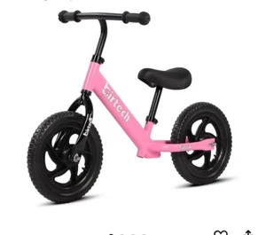 12 Inch Toddler Balance Bike for Kids 2-6 Years Old, Adjustable Seat Height,  - Picture 1 of 1