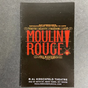 MOULIN ROUGE AD FLYER BROADWAY 2019 NYC NEW YORK CITY ADS ROUGE! - Picture 1 of 8