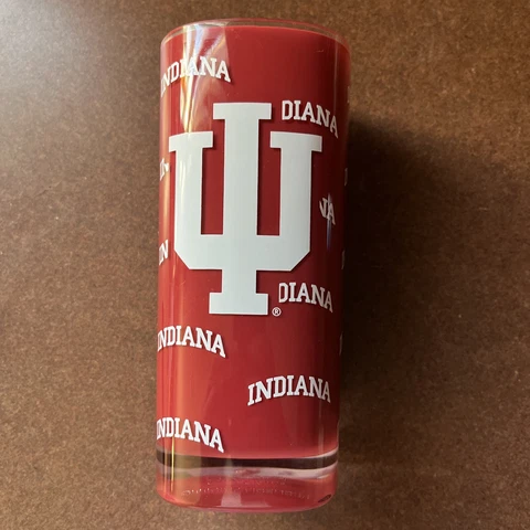 Indiana Hoosiers Acrylic Square Tumbler Glass - 16 oz DUCK HOUSE SPORTS LICENSED Cover