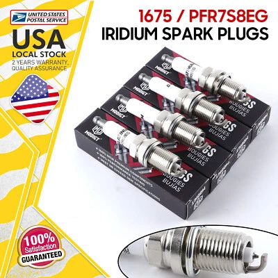 4 piezas bujías de iridio calidad OEM PFR7S8EG 1675 para Audi allroad 2013-2015 Foto 1 de 4