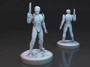 Robocop miniature for tabletop, boardgame wargames, dioramas - Imagen 1 de 2