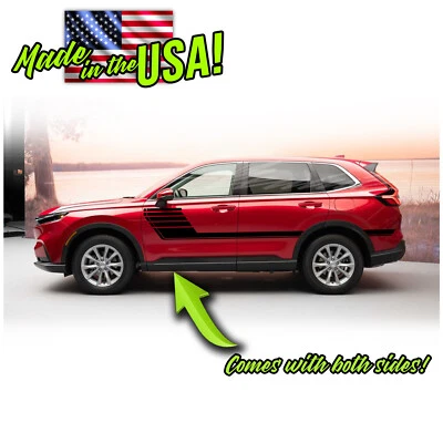 Palo de hockey lateral estroboscópico rayas de carreras gráficos para Honda CRV 2023 en adelante Foto 1 de 2