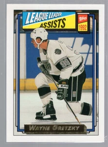 * WAYNE GRETZKY - 1992-93 Topps - Gold #123 (Assists Leader) - Picture 1 of 2